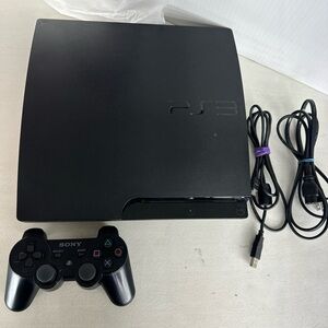 Sony Black PS3 Slim Console with DualShock 3
